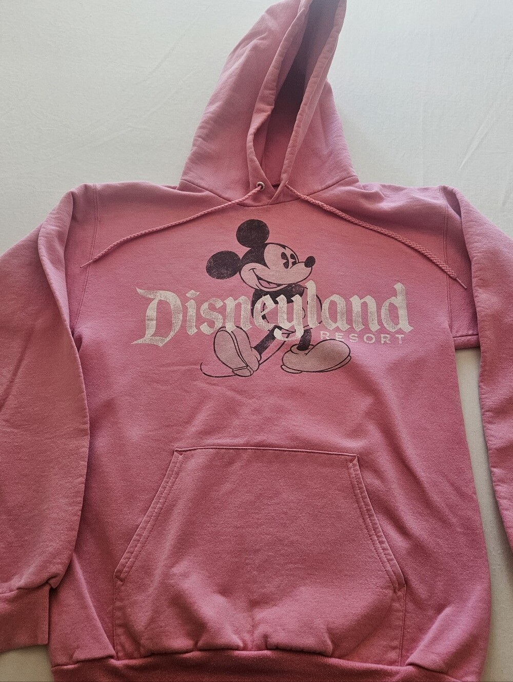 Disneyland Resort Pink Hoodie with Classic Mickey Mouse Graphic Size Small